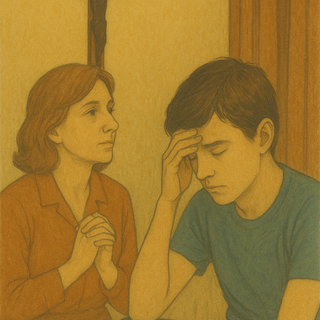 Une mère parle de sa foi à son fils aîné